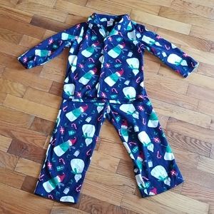 Snowman fleece pjs